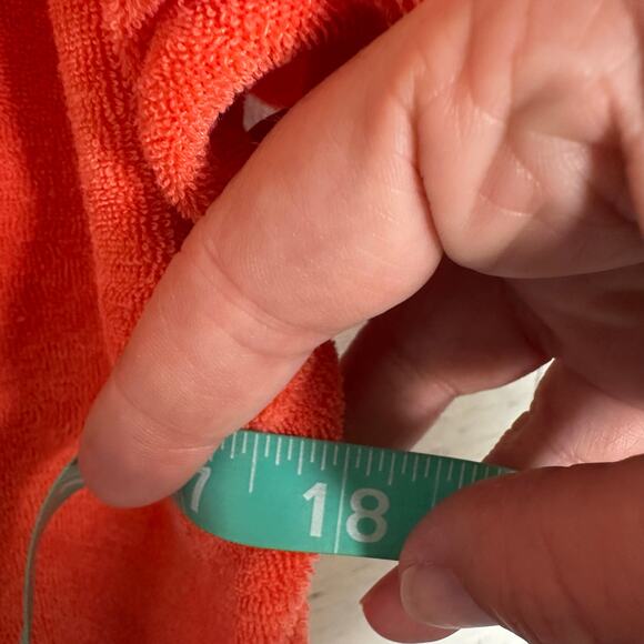 Marine layer women’s rapper Terry cloth orange cream coastal summer preppy - Picture 9 of 16